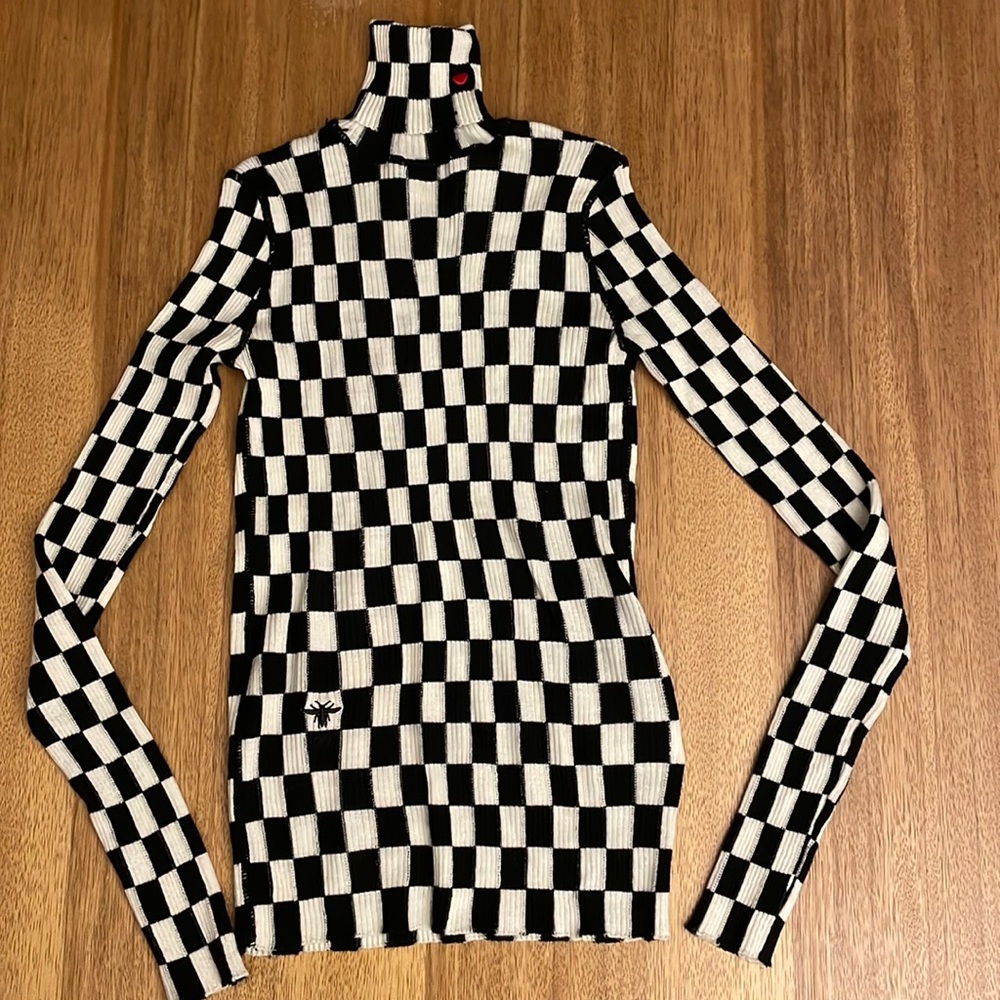 Dior style Luxery Check Turtleneck Knit!!🤩🥳👏🏼👏🏼👏🏼